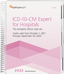 ICD-10-CM Expert for Hospitals 2022 Book Cover